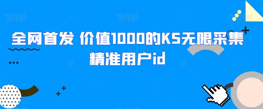 全网首发 价值1000的KS无限采集精准用户id共研网创-网赚项目-副业赚钱-互联网创业-资源整合-共研赋能共研网创社