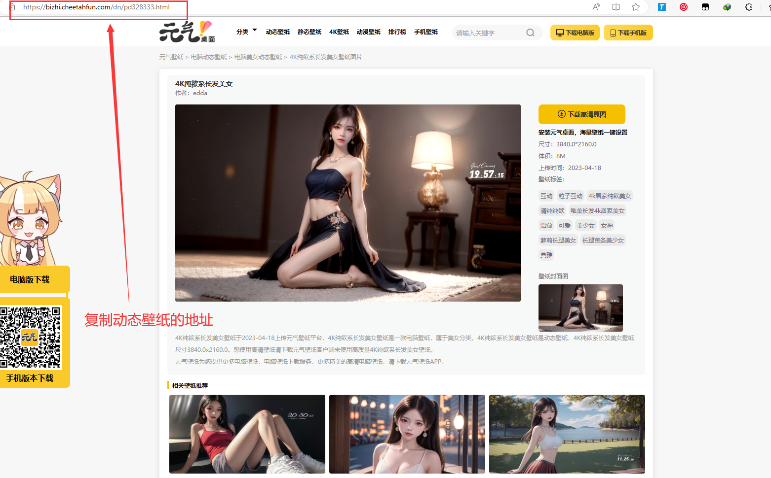 PHP电脑元气动态壁纸在线下载源码共研网创-网赚项目-副业赚钱-互联网创业-资源整合-共研赋能共研网创社