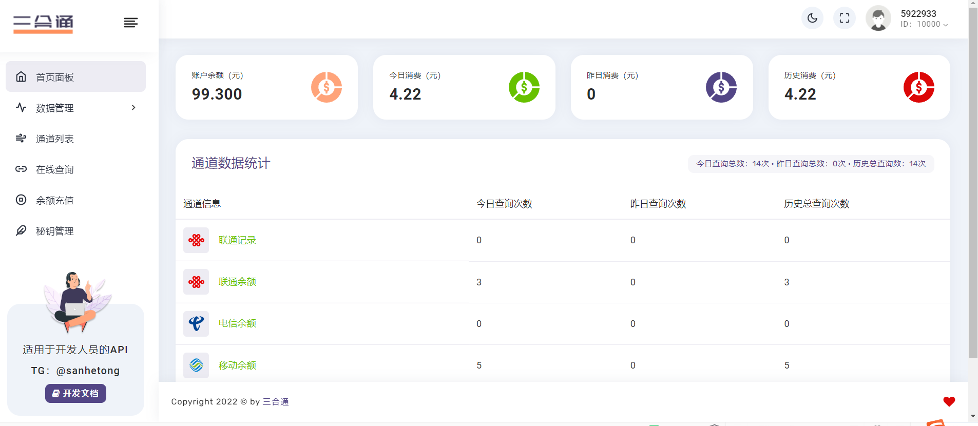 【首发】分享一款三网话费余额查询的API系统共研网创-网赚项目-副业赚钱-互联网创业-资源整合-共研赋能共研网创社