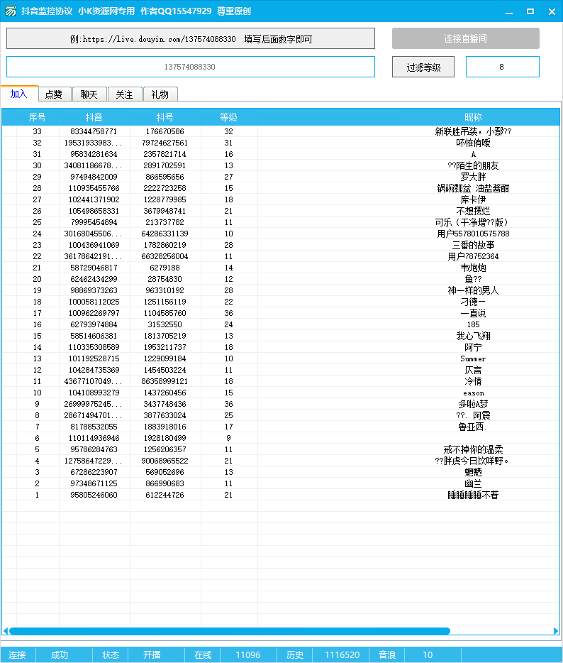 全网首发抖音协议监控共研网创-网赚项目-副业赚钱-互联网创业-资源整合-共研赋能共研网创社