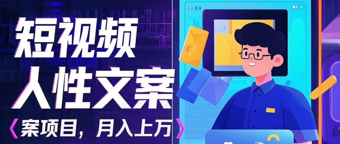 利用AI自动制作短视频人性文案项目：揭秘月入上万的精准流量变现秘籍共研网创-网赚项目-副业赚钱-互联网创业-资源整合-共研赋能共研网创社