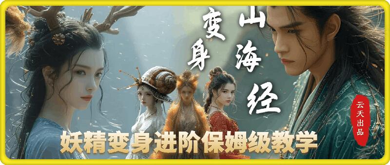 云天AI山海经变身视频教程，妖精变身进阶保姆级教学共研网创-网赚项目-副业赚钱-互联网创业-资源整合-共研赋能共研网创社