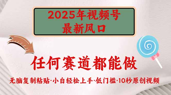 2025年视频号新风口，低门槛只需要无脑执行共研网创-网赚项目-副业赚钱-互联网创业-资源整合-共研赋能共研网创社