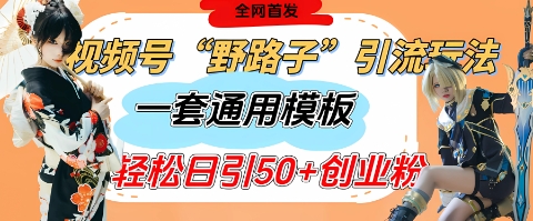 视频号“野路子”玩法，评论区疯狂截流，一套模板单日单号引流50+创业粉共研网创-网赚项目-副业赚钱-互联网创业-资源整合-共研赋能共研网创社