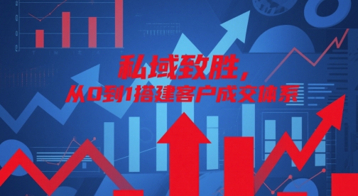 私域致胜，从0到1搭建客户成交体系共研网创-网赚项目-副业赚钱-互联网创业-资源整合-共研赋能共研网创社