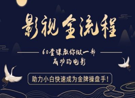 【影视全流程】教你做一部成功的电影，助力小白快速成为金牌操盘手共研网创-网赚项目-副业赚钱-互联网创业-资源整合-共研赋能共研网创社