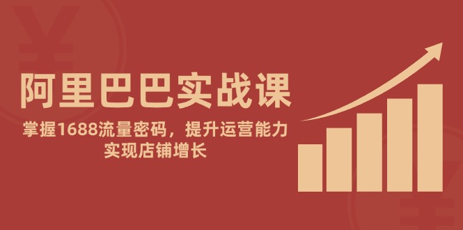 阿里巴巴实战课：掌握1688流量密码，提升运营能力，实现店铺增长共研网创-网赚项目-副业赚钱-互联网创业-资源整合-共研赋能共研网创社