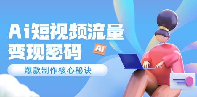Ai短视频流量密码，爆款制作核心秘诀，120万案例深度解析共研网创-网赚项目-副业赚钱-互联网创业-资源整合-共研赋能共研网创社