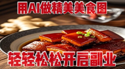 用AI做精美美食图，无需专业设备拍摄，轻轻松松开启副业-寒山客