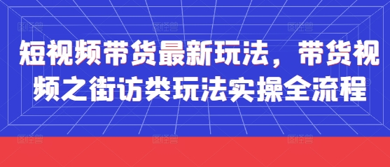 短视频带货最新玩法，带货视频之街访类玩法实操全流程-挖财365网