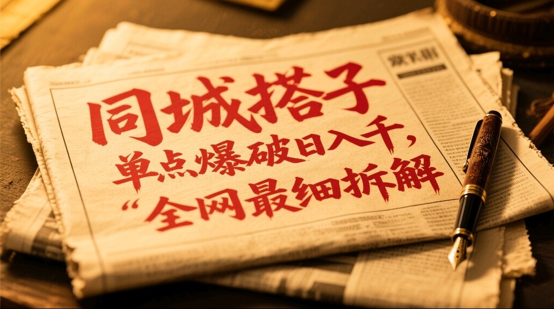 同城搭子群19.9单点爆破日入千，搭子组局月入万，全网最细拆解-寒山客