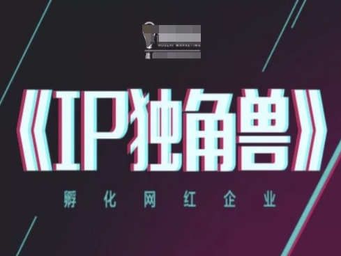 IP独角兽，孵化网红企业，ip教程-寒山客