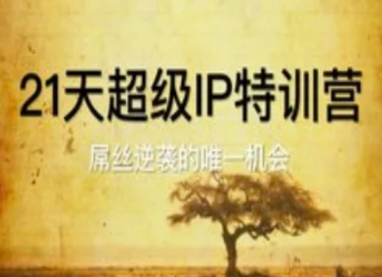 21天超级IP特训营，屌丝逆袭的唯一机会-寒山客
