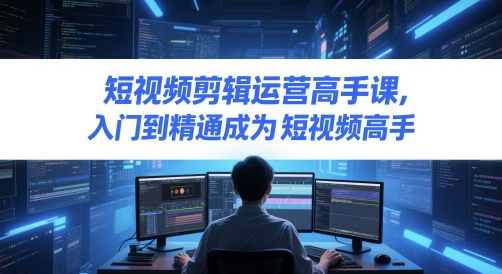 短视频剪辑运营高手课，入门到精通成为短视频高手-寒山客