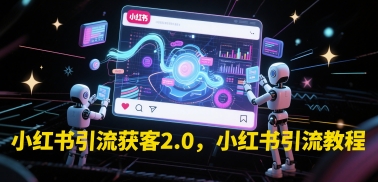 小红书引流获客2.0，小红书引流教程-寒山客