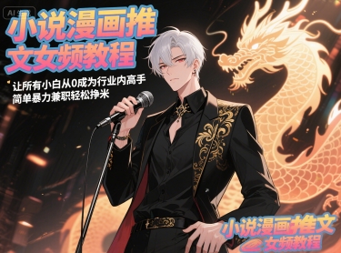 小说漫画推文女频教程，让所有小白从0成为行业内高手，简单暴力兼职轻松挣米-寒山客