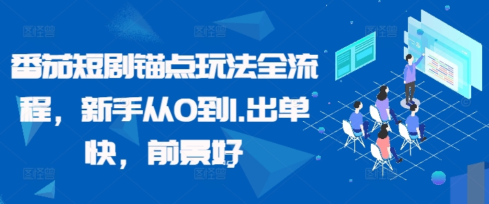 番茄短剧锚点玩法全流程，新手从0到1，出单快，前景好共研网创-网赚项目-副业赚钱-互联网创业-资源整合-共研赋能共研网创社