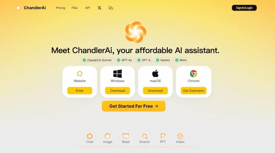 ChandlerAi｜综合性人工智能助手平台 提供多种AI服务共研网创-网赚项目-副业赚钱-互联网创业-资源整合-共研赋能共研网创社